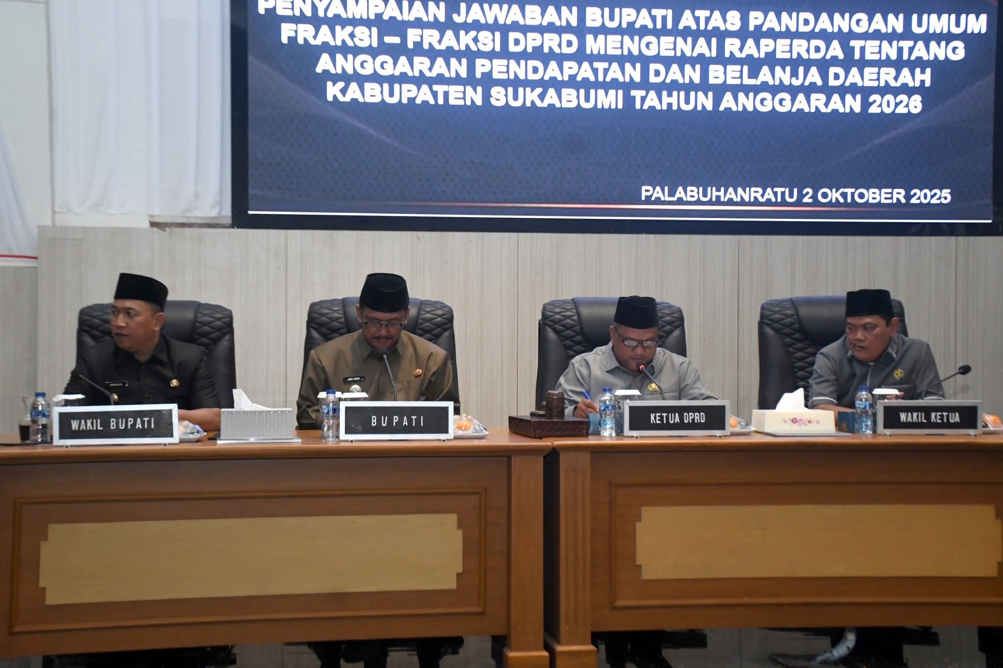 Paripurna DPRD Kabupaten Sukabumi, Bupati Sampaikan Jawaban atas Pandangan Umum Fraksi